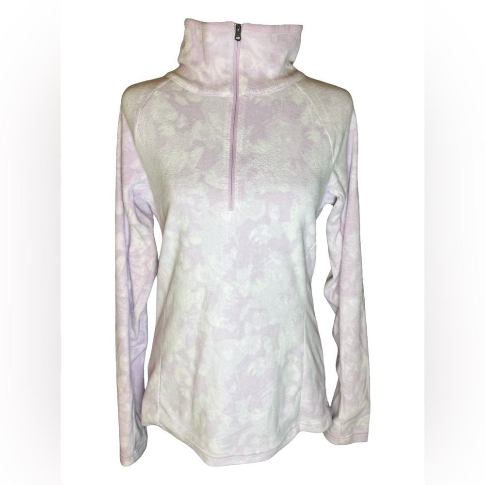 Columbia Sportswear Purple Tie-Dye Fleece Pullover - Small, Excellent Condition